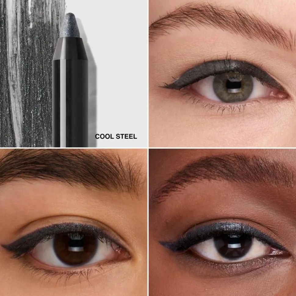 24 Hour Waterproof Kajal Eyeliner, Cool Steel