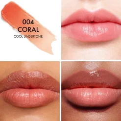 Addict Lip Glow 48-Hour Hydrating Lip Balm, 004 Coral Cool