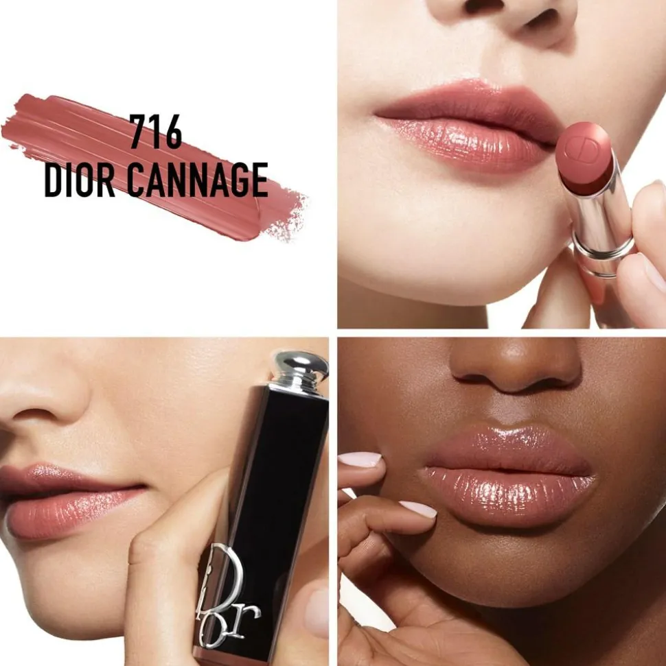 Addict Shine Lipstick, 716 Dior Cannage