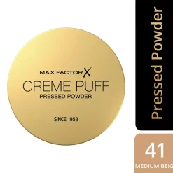 Creme Puff Pressed Compact Pudder, 41 Medium Beige