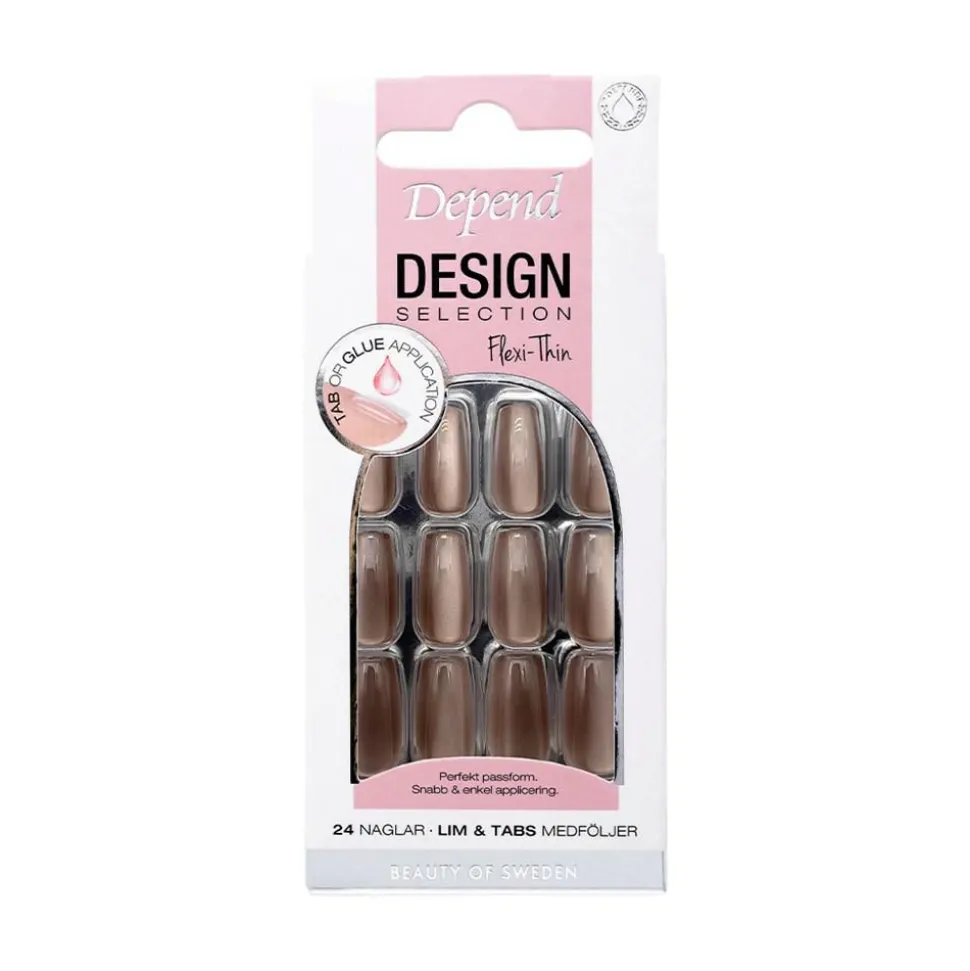 Design Selection Royal Greige Short Coffin Kunstige Negle