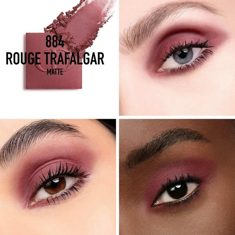 Diorshow Mono Couleur High-Color and Long-Wear Eyeshadow, 884 Rouge Trafalgar