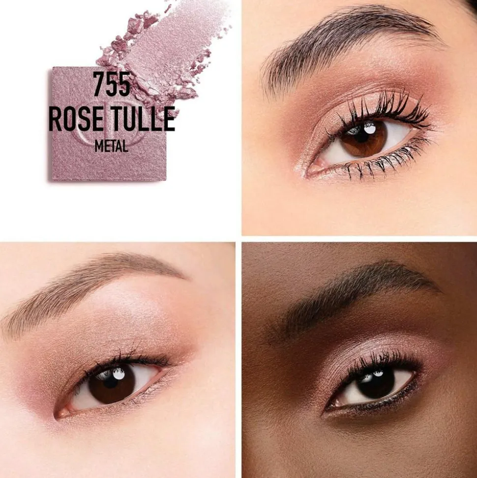 Diorshow Mono Couleur High-Color and Long-Wear Eyeshadow, 755 Rose Tulle