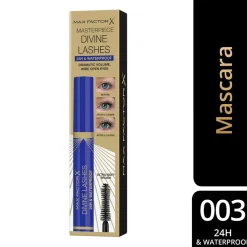 Divine Lashes Waterproof Mascara, Sort