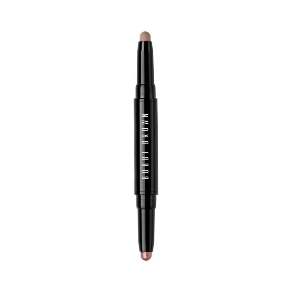Dual-Ended Long-Wear Cream Shadow Stick, Pyrite/Muted Taupe