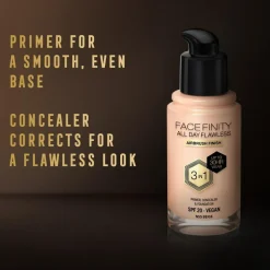 Facefinity All Day Flawless 3 In 1 Foundation, N55
