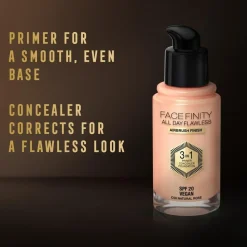Facefinity All Day Flawless 3 In 1 Foundation, N32