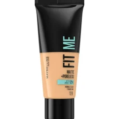 Fit Me Matte + Poreless Foundation, 128 Warm Nude