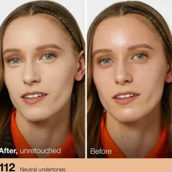 Fit Me Matte + Poreless Foundation, 112 Soft Beige
