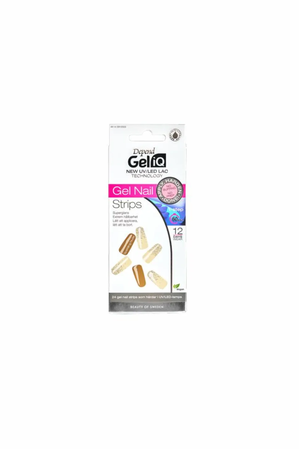 Gel iQ Nail Strips, Sparkling Nude
