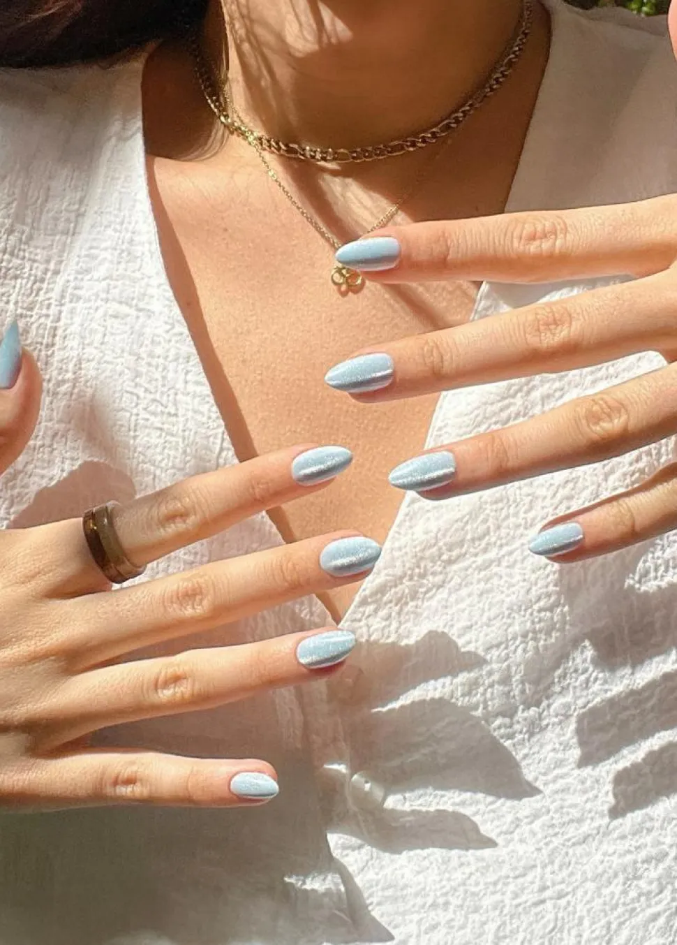Glacier Blue Kunstige Negle