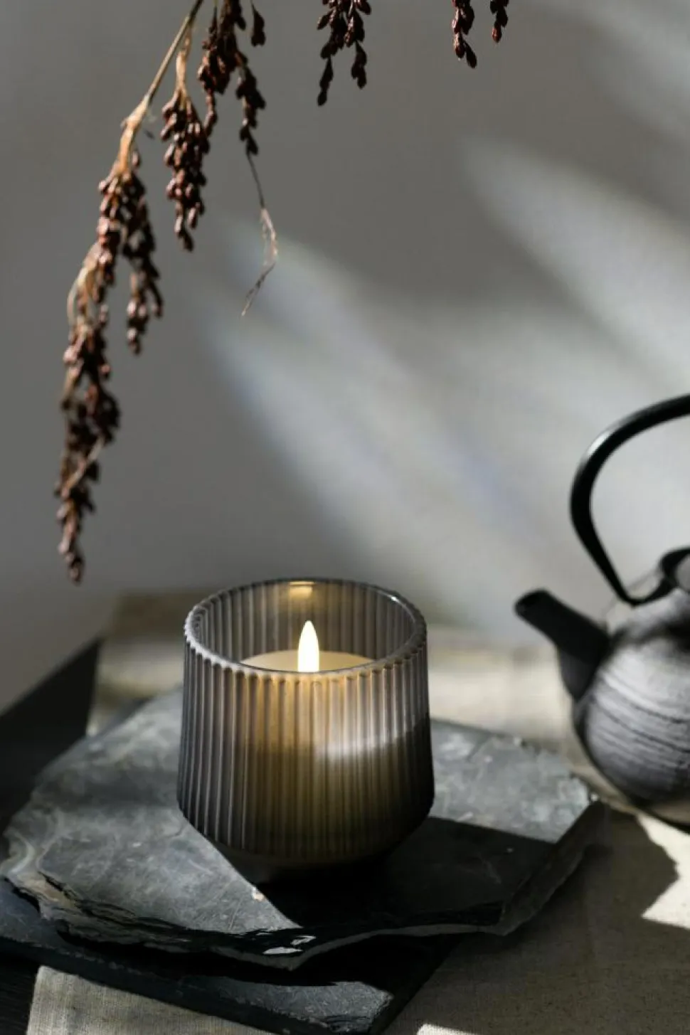 Glas LED Duftlys, Harmony