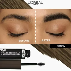 Infaillible Brows 24H Volumizing Eyebrow Mascara, 1.0 Ebony