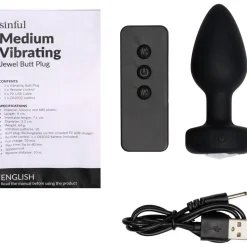 Jewel Vibrerende Medium Butt Plug
