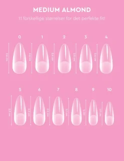 Le Gel Medium Almond Nail Tips