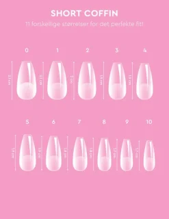 Le Gel Short Coffin Nail Tips