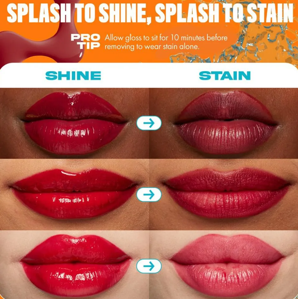 Lip I.V. Hydrating Gloss Stain Lipgloss, 03 Splash N Spice