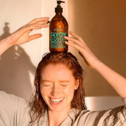 Liquid Marseille Uplifting Soap, Mint Basil, 495 ml