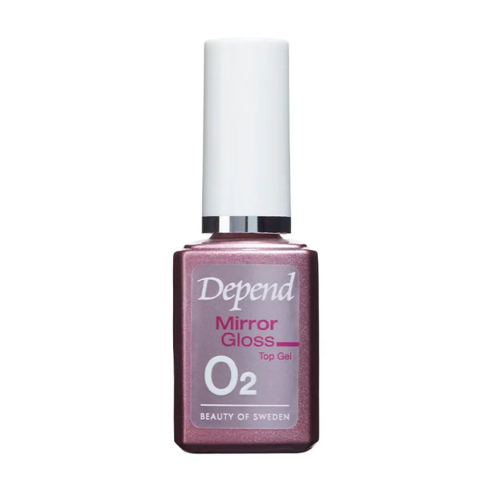O2 Mirror Gloss Top Gel, Transparent