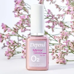 O2 Mirror Gloss Top Gel, Transparent