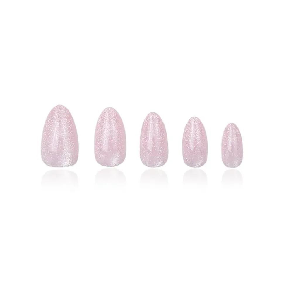 Pink Galaxy Press-On Kunstige Negle