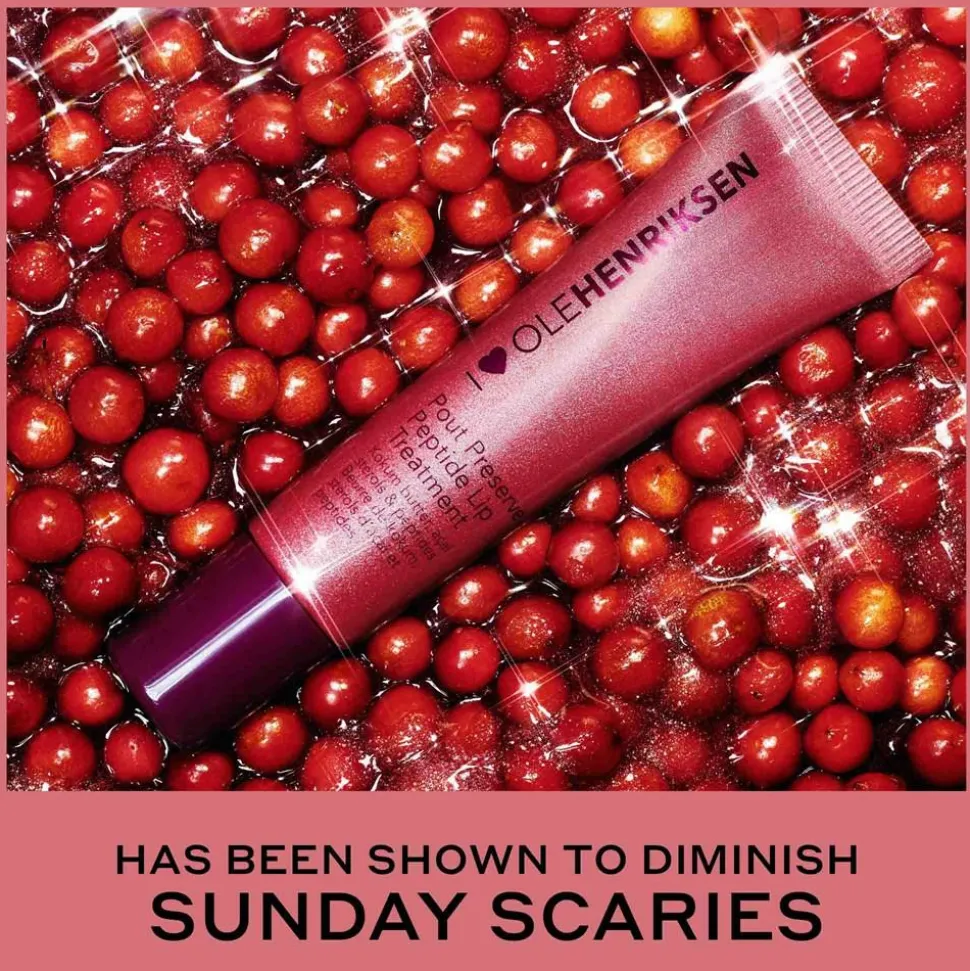 Pout Preserve Peptide Lip Treatment Shimmer, Lingonberry