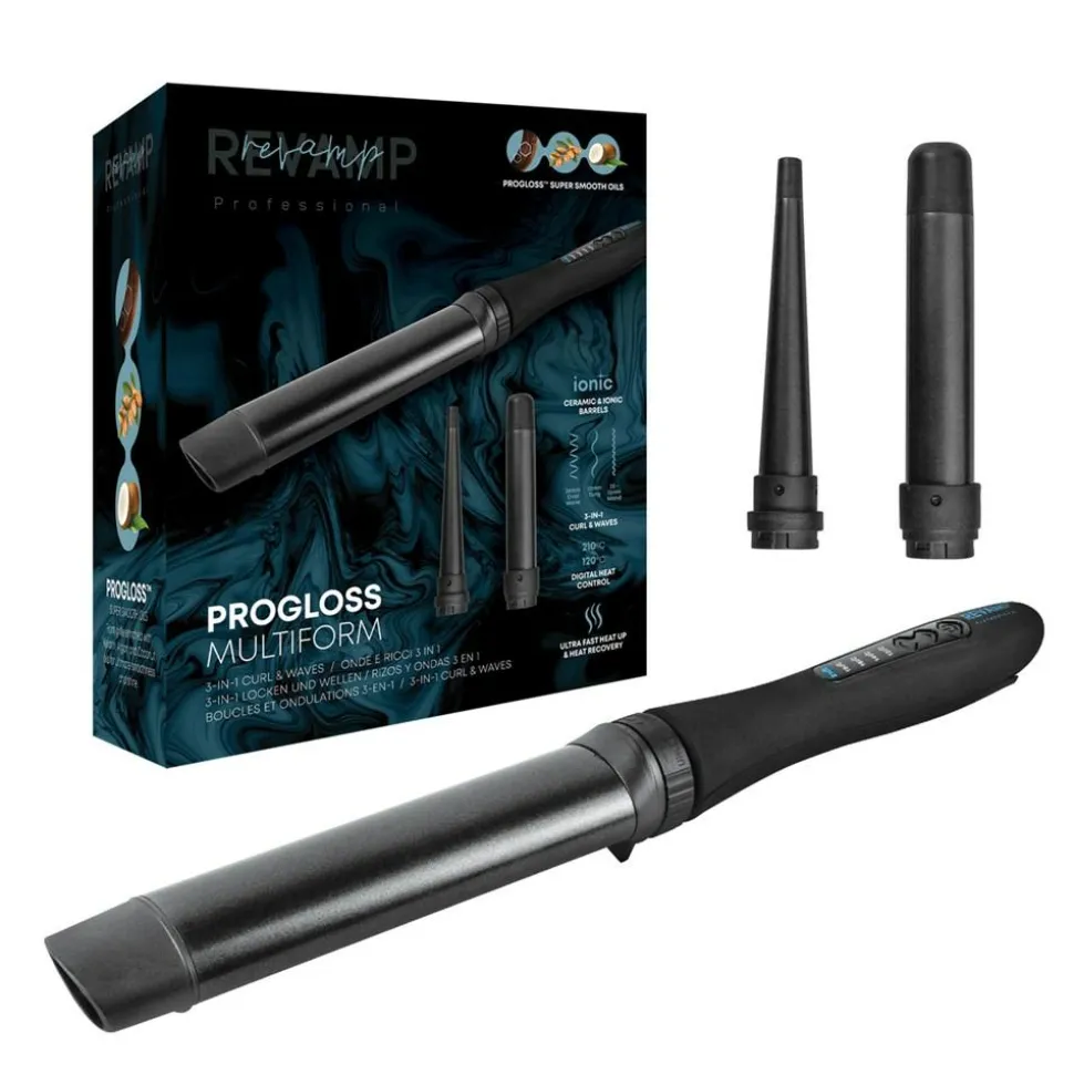 Progloss Multiform Curl & Waves 3-i-1 Krøllejern