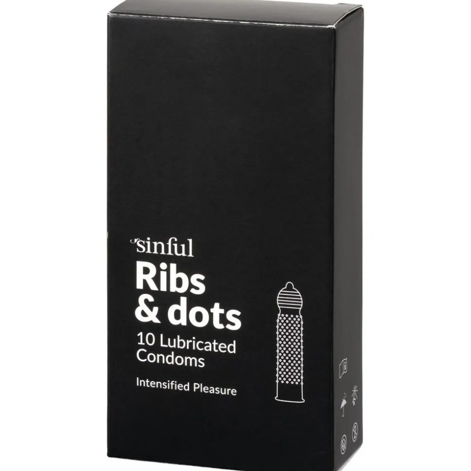 Ribs & Dots Kondomer, 10 stk