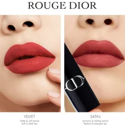 Rouge Dior Satin Lipstick, 743 Rouge Zinnia