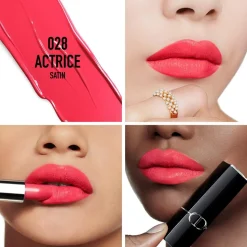 Rouge Dior Satin Lipstick, 028 Actrice