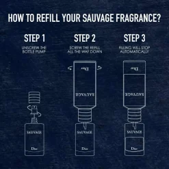 Sauvage Parfum Refill, 300 ml
