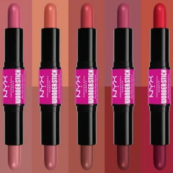 Wonder Stick Dual-Ended Cream Blush Stick, 01 Light Peach + Baby Pink