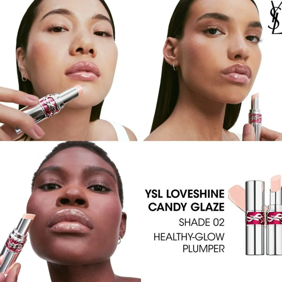 YSL Loveshine Candy Glaze Lipgloss Stick, 2 Healthy Glow Plumper