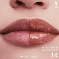 YSL Loveshine Candy Glaze Lipgloss Stick, 14 Scenic Brown