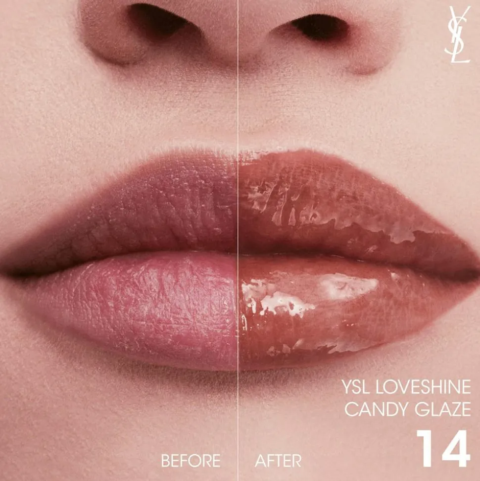 YSL Loveshine Candy Glaze Lipgloss Stick, 14 Scenic Brown