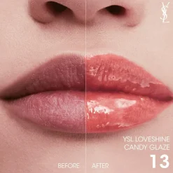 YSL Loveshine Candy Glaze Lipgloss Stick, 13 Flashing Rosé