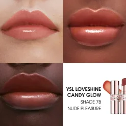 YSL Loveshine Candy Glow Tinted Lip Balm, 7B Nude Pleasure