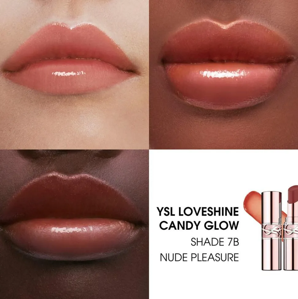 YSL Loveshine Candy Glow Tinted Lip Balm, 7B Nude Pleasure