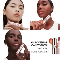 YSL Loveshine Candy Glow Tinted Lip Balm, 7B Nude Pleasure