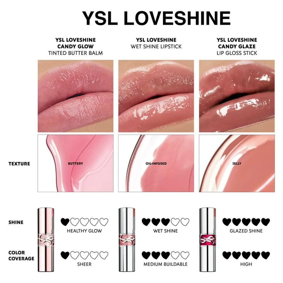 YSL Loveshine Candy Glow Tinted Lip Balm, 44B Nude Lavalliere